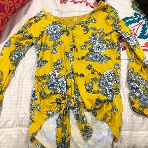 Printed floral blouse